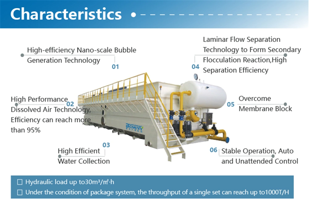 Package Wastewater Treatment Unit Daf Dissolved Air Flotation Machine for Sewage Treatment Plant