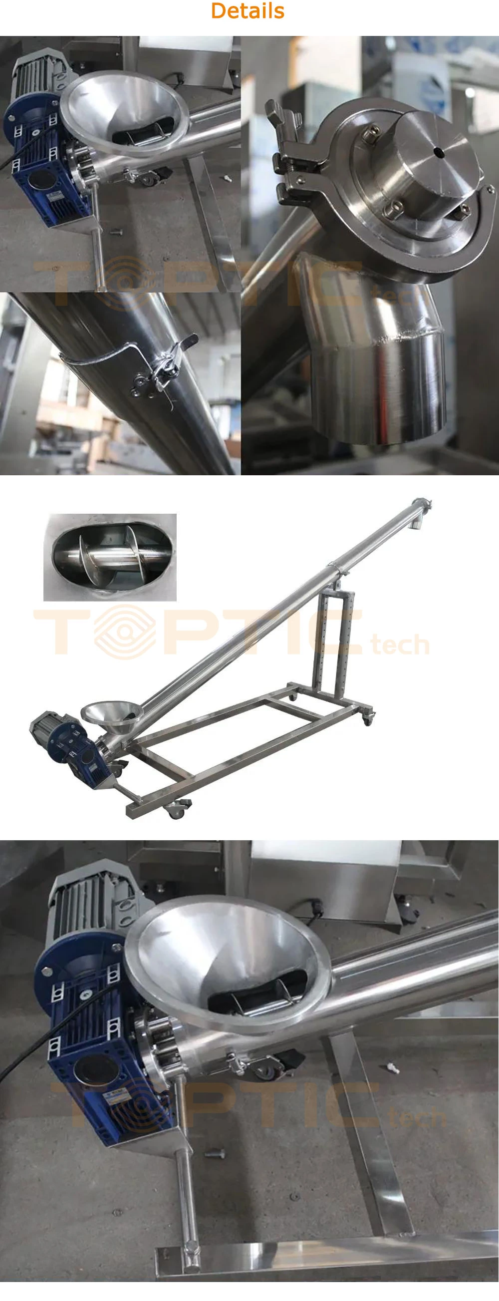 Ls-Gx-100/200 Mechanical Watches Lift Tables Conveyors Spiral Screw Conveyor and Auger for Powder